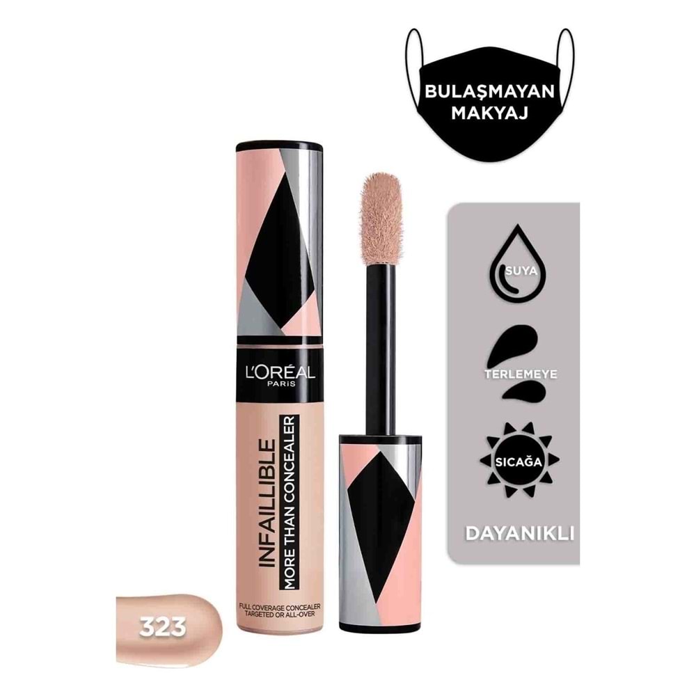 L'Oréal Paris Infaillible Tüm Yüze Uygulanabilir Kapatıcı 323 Fawn