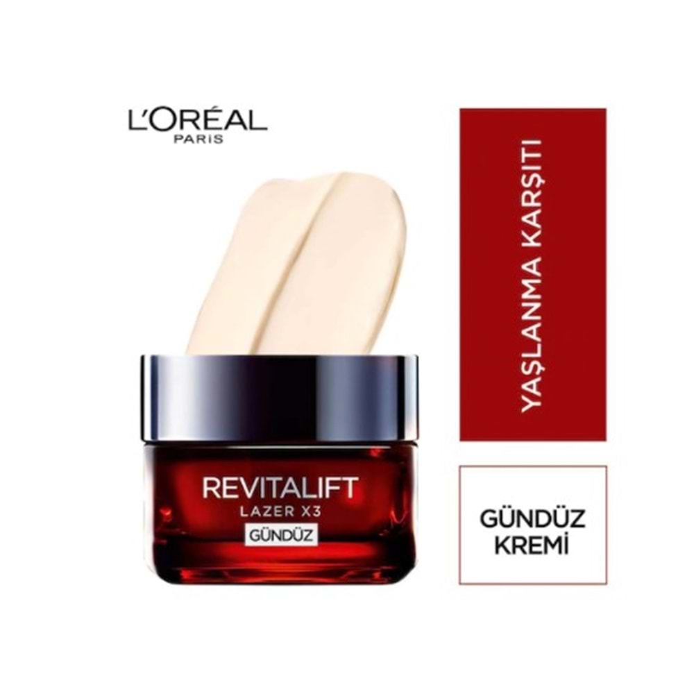 L'Oréal Paris Revitalift Lazer X3 Yoğun Yaşlanma Karşıtı Gündüz Bakım Kremi