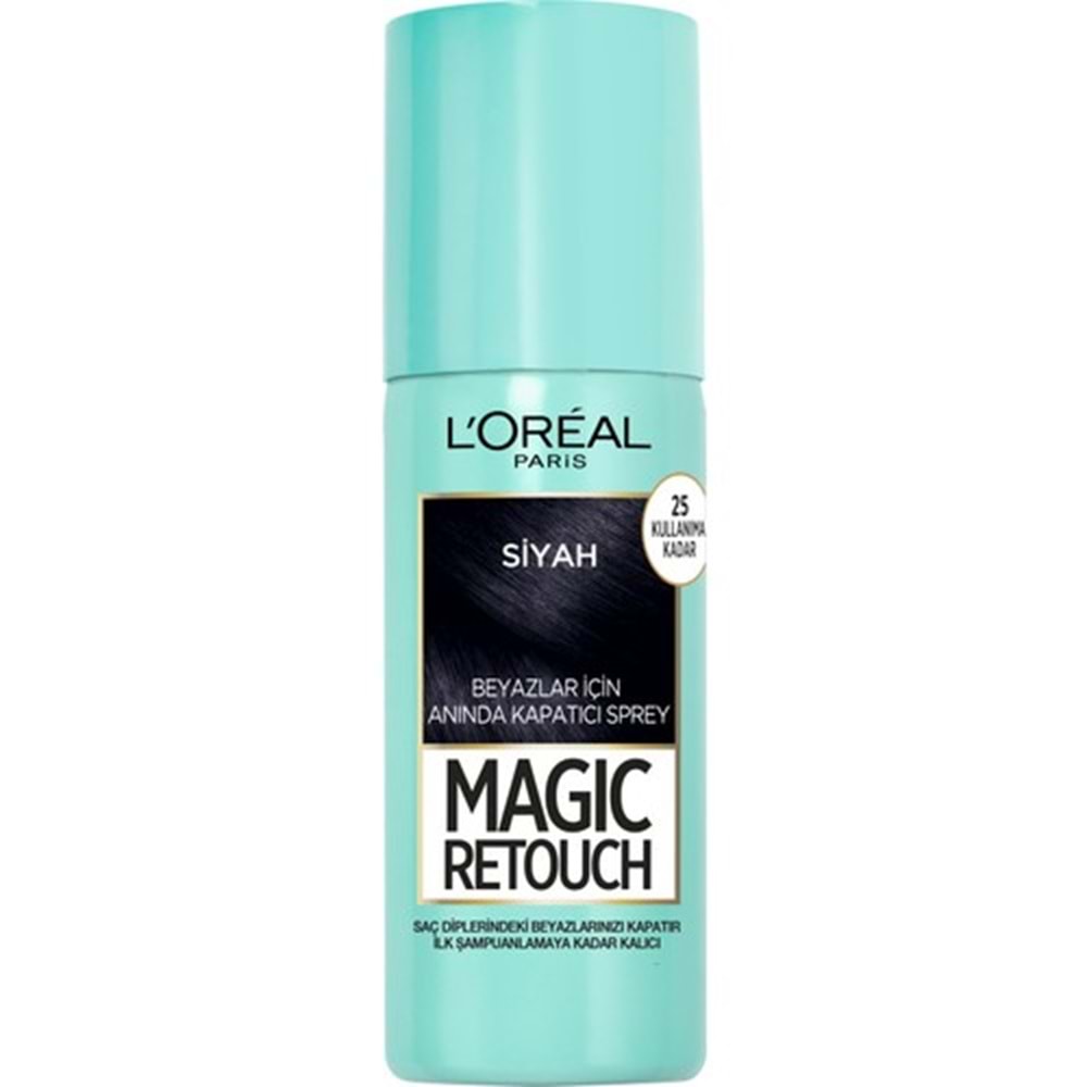 L'Oréal Paris Magic Retouch Beyaz Dipleri Kapatıcı Sprey - Siyah
