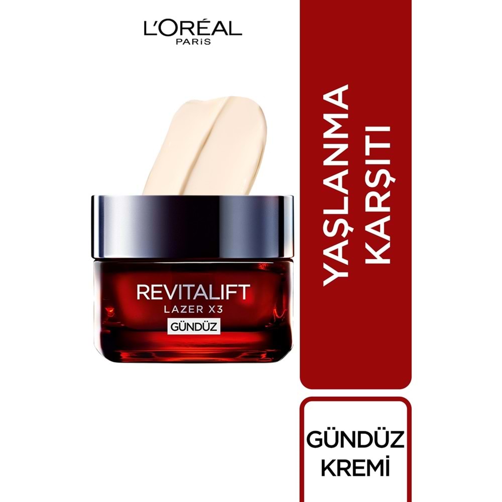 L'Oréal Paris Revitalift Lazer X3 Yoğun Yaşlanma Karşıtı Gündüz Bakım Kremi
