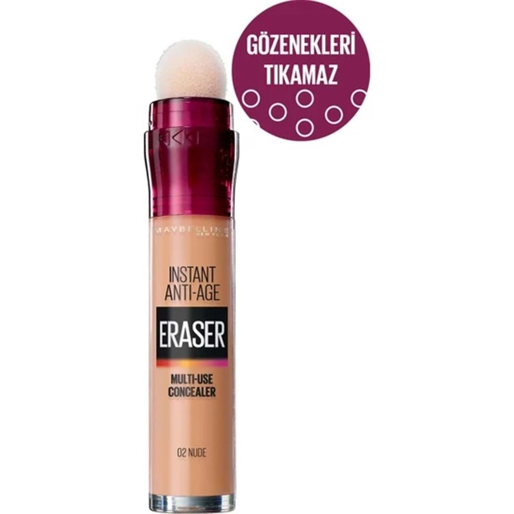 Maybelline New York Instant Anti Age Eraser Kapatıcı - 02 Nude