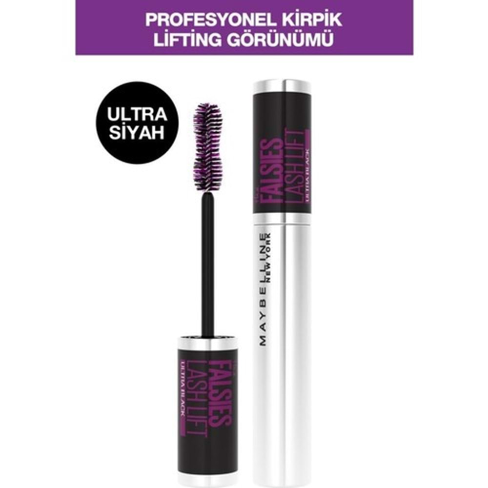 Maybelline New York Falsies Lash Lift Ultra Siyah Maskara