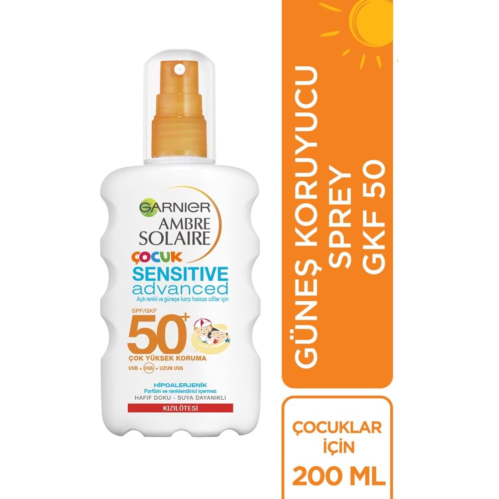 Garnier Ambre Solaire Sensitive Advanced Çocuk Sprey GKF50+ 200ML