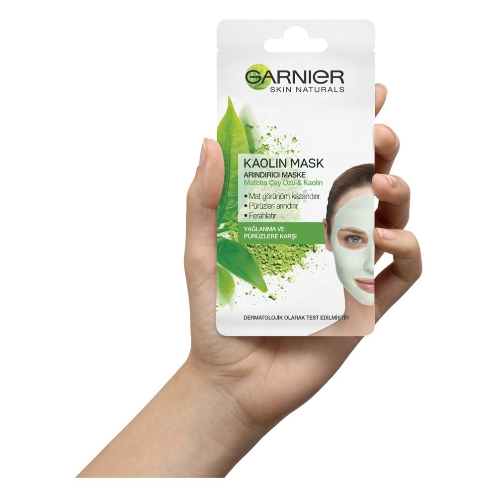 GARNIER SKIN NATURALS ARINDIRICI MATCHA ÇAY MASKE 8ML