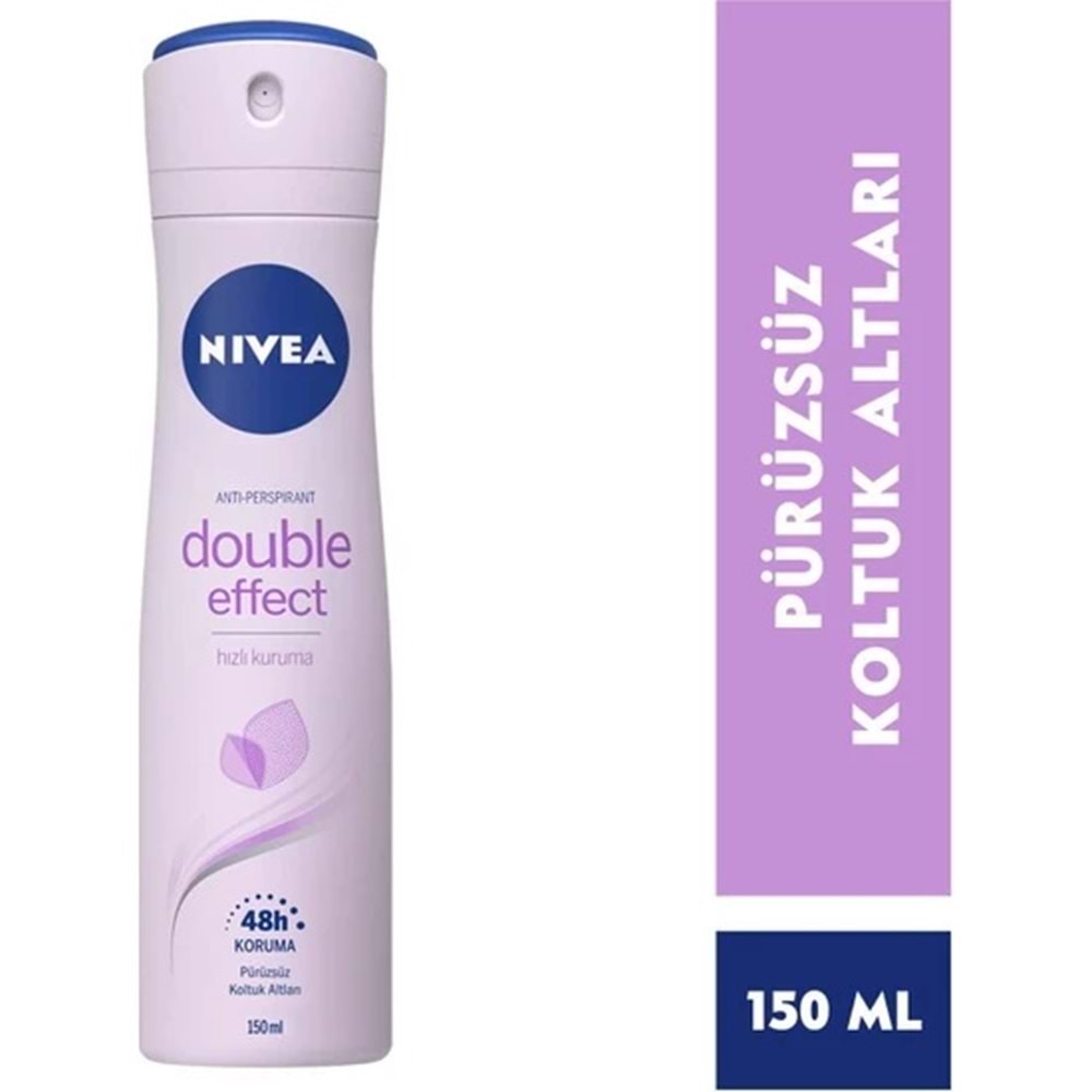 Nivea Double Effect Mor Düşler Sprey Deodorant 150Ml Kadın