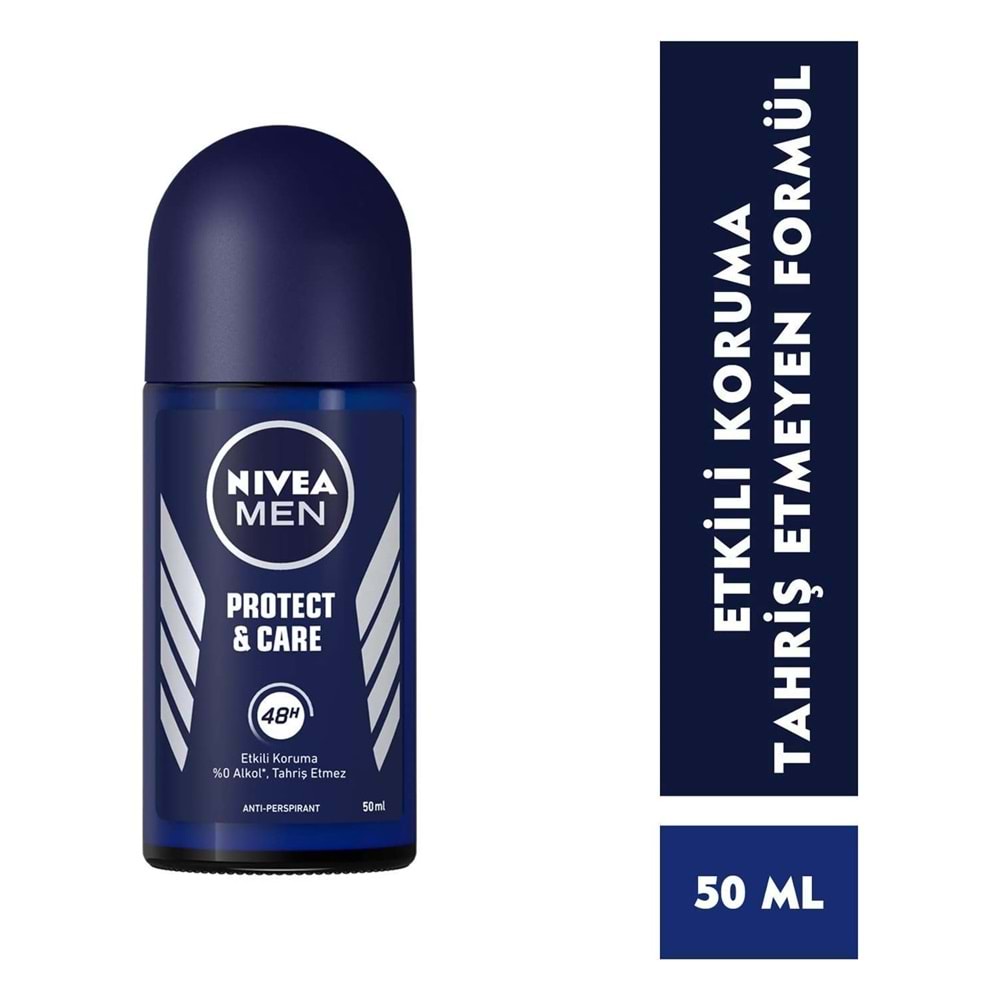 Nivea Protect&Care Roll-On Deodorant 50Ml Erkek
