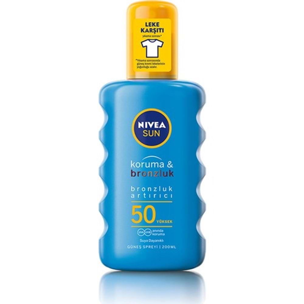 Nivea Sun Koruma&Bronzluk Bronzluk Arttirici Güneş Spreyi Gkf 50 200 Ml
