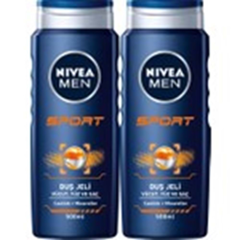 Nıvea Men Sport Erkek Duş Jeli 500 ml x 2