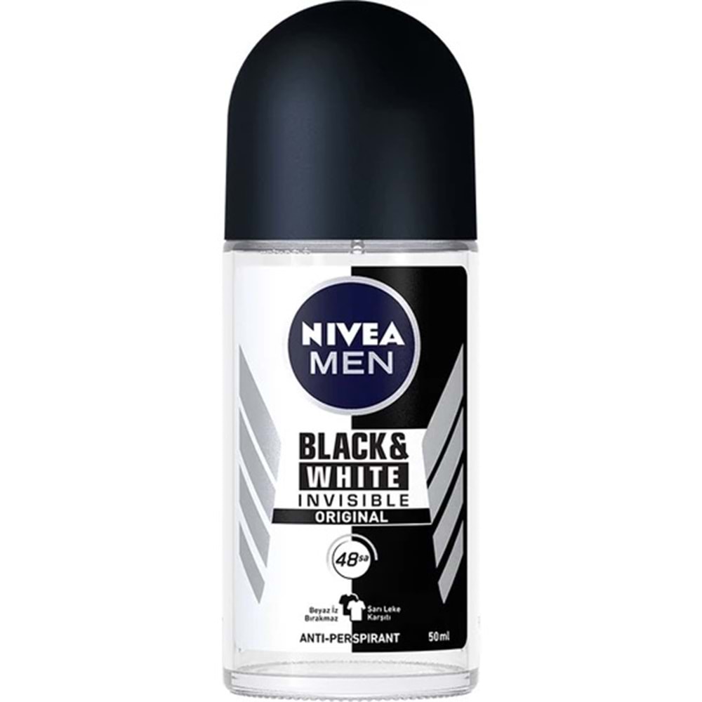 Nivea Roll-On Deodorant Inv B&W Fresh Erkek 50Ml