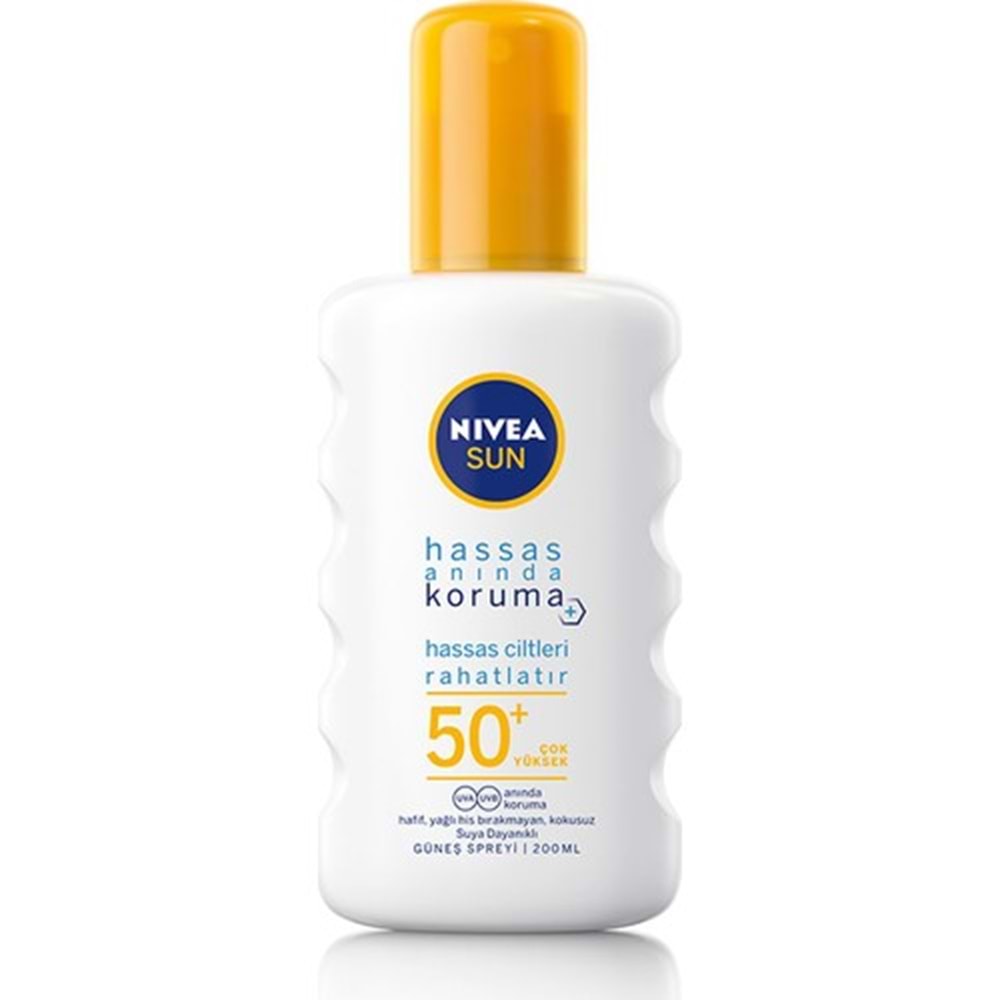 Nivea Sun Hassas Anında Koruma Hassas Ciltlere Özel Spreyi Gkf 50+ 200 ml
