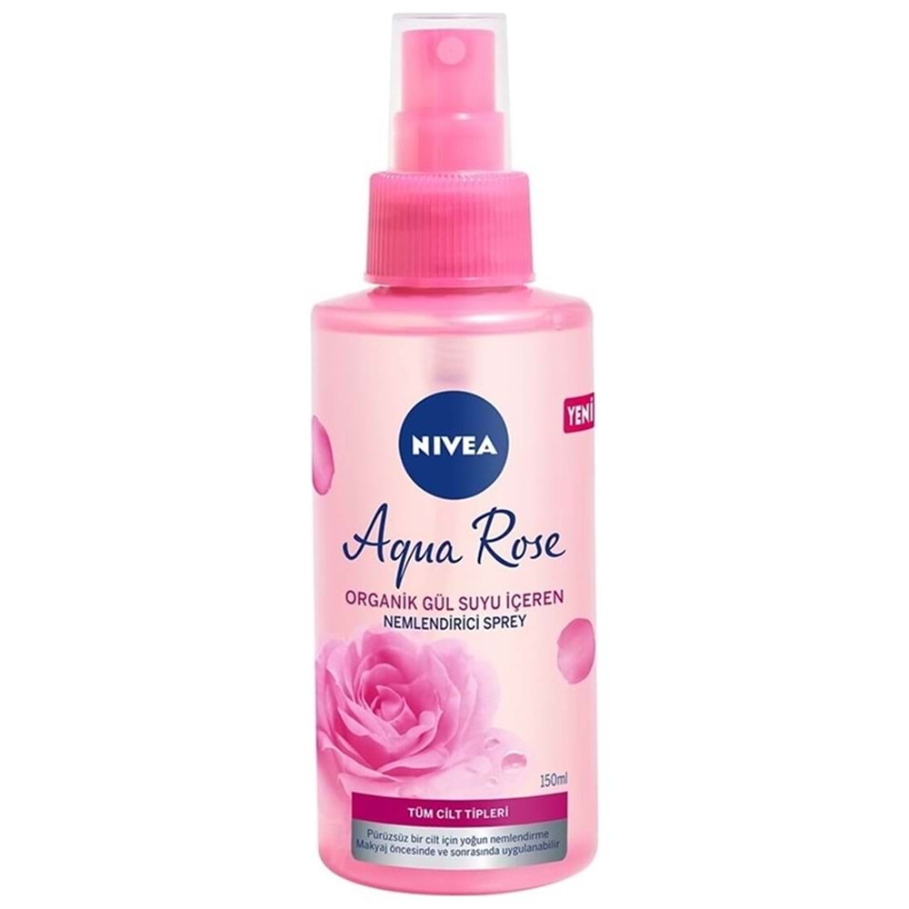 Nivea Aqua Rose Gül Suyu Içeren Nemlendirici Yüz Spreyi 150 ml