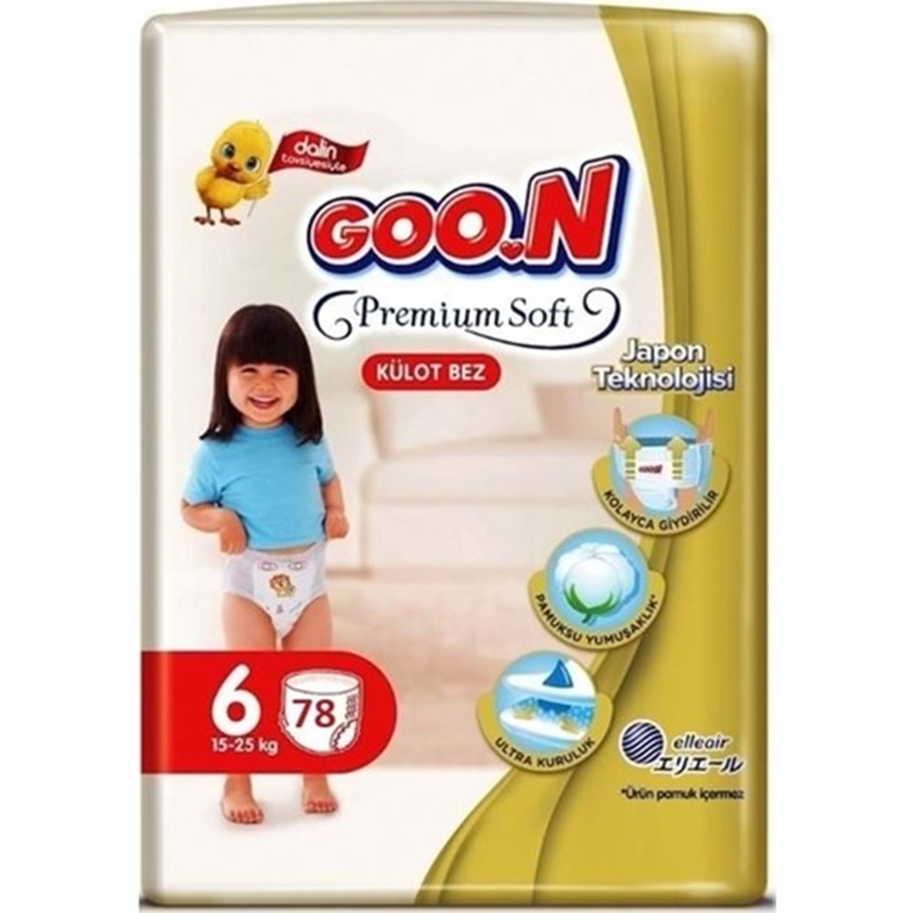 Goon Premium Soft Külot Bez 6 Beden 13 Lü (X6 ADET)
