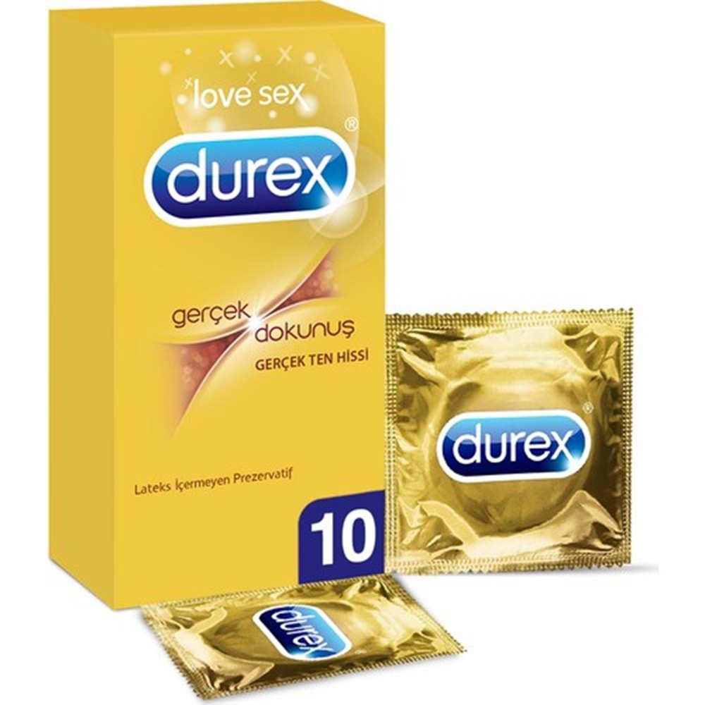 Durex- Gerçek Dokunuş Prezervatif 10 Lu