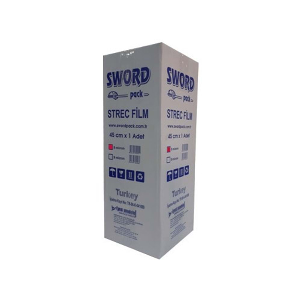 Sword Pack Kutulu Streç Film 9 Mikron 45 cm x 1500 m