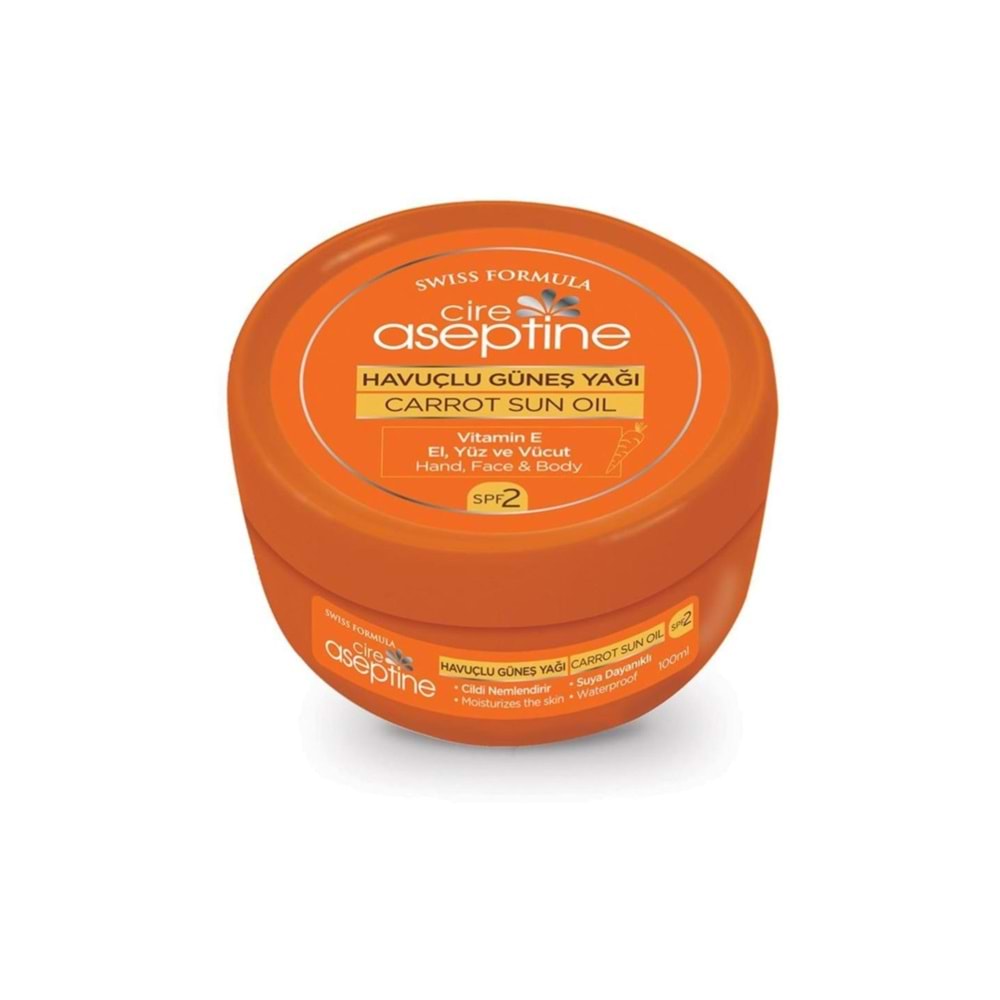 Cire Aseptine Sun Havuç Yağı Spf 2 100 ml