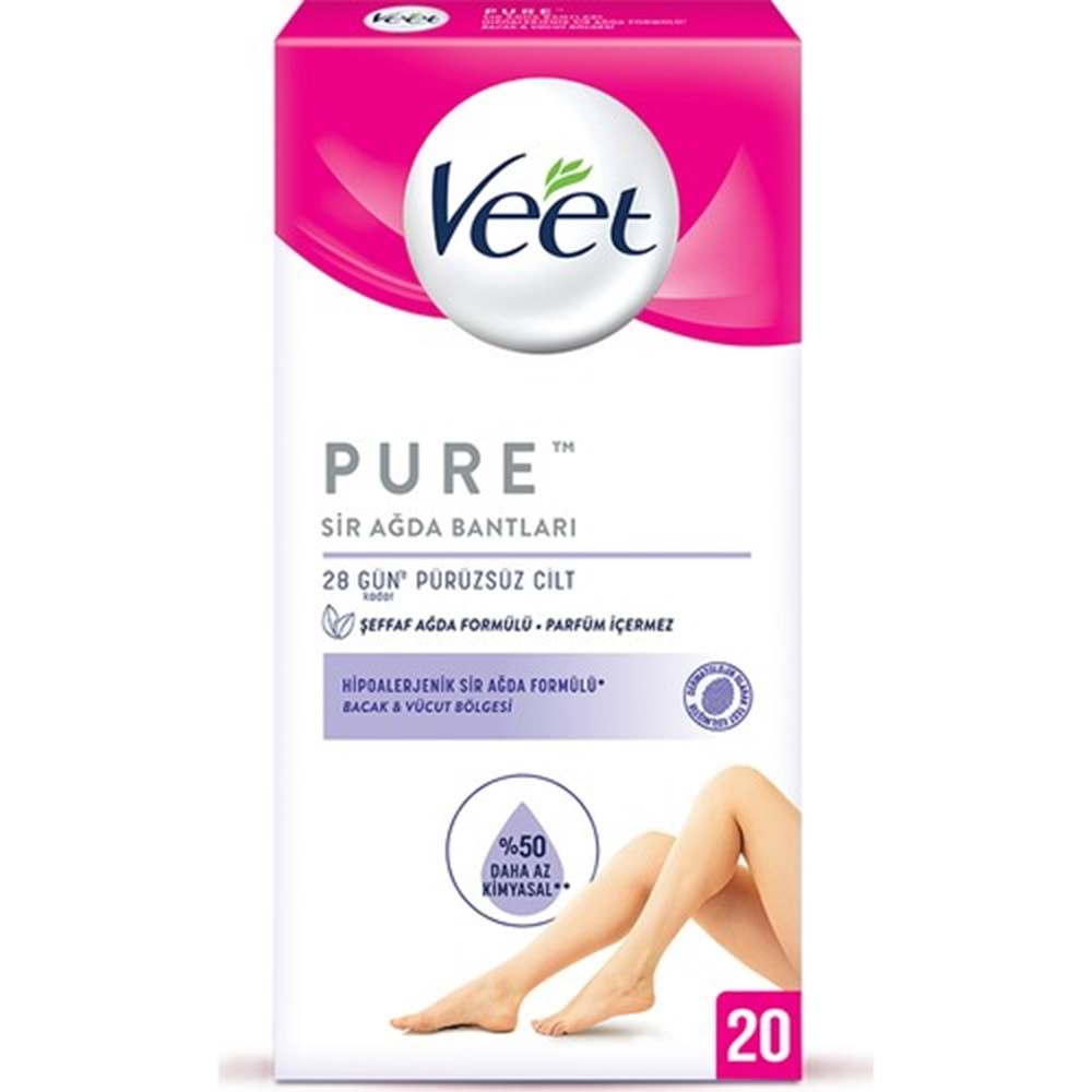 Veet Pure 20'li Hipoalerjenik Ağda Bandı