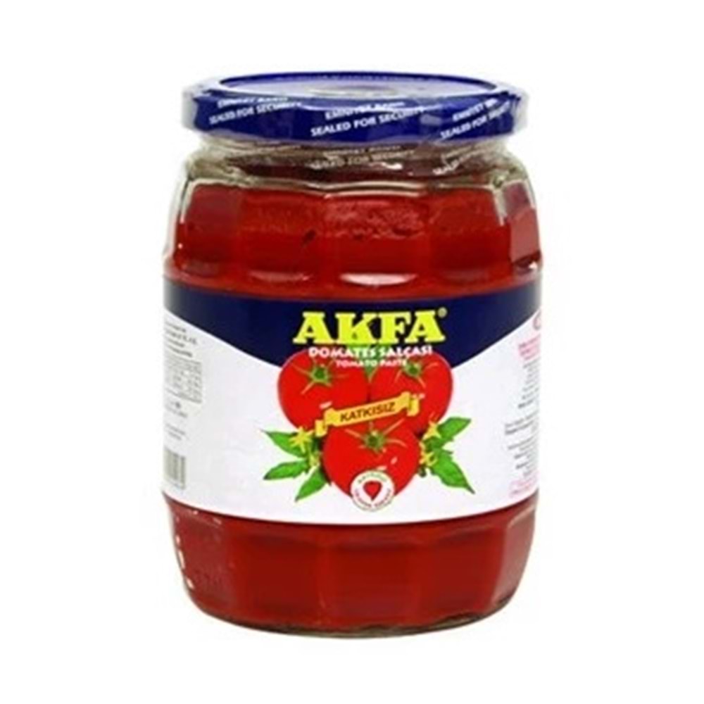 Akfa 1 Kg Cam Domates Salça 700 Gr