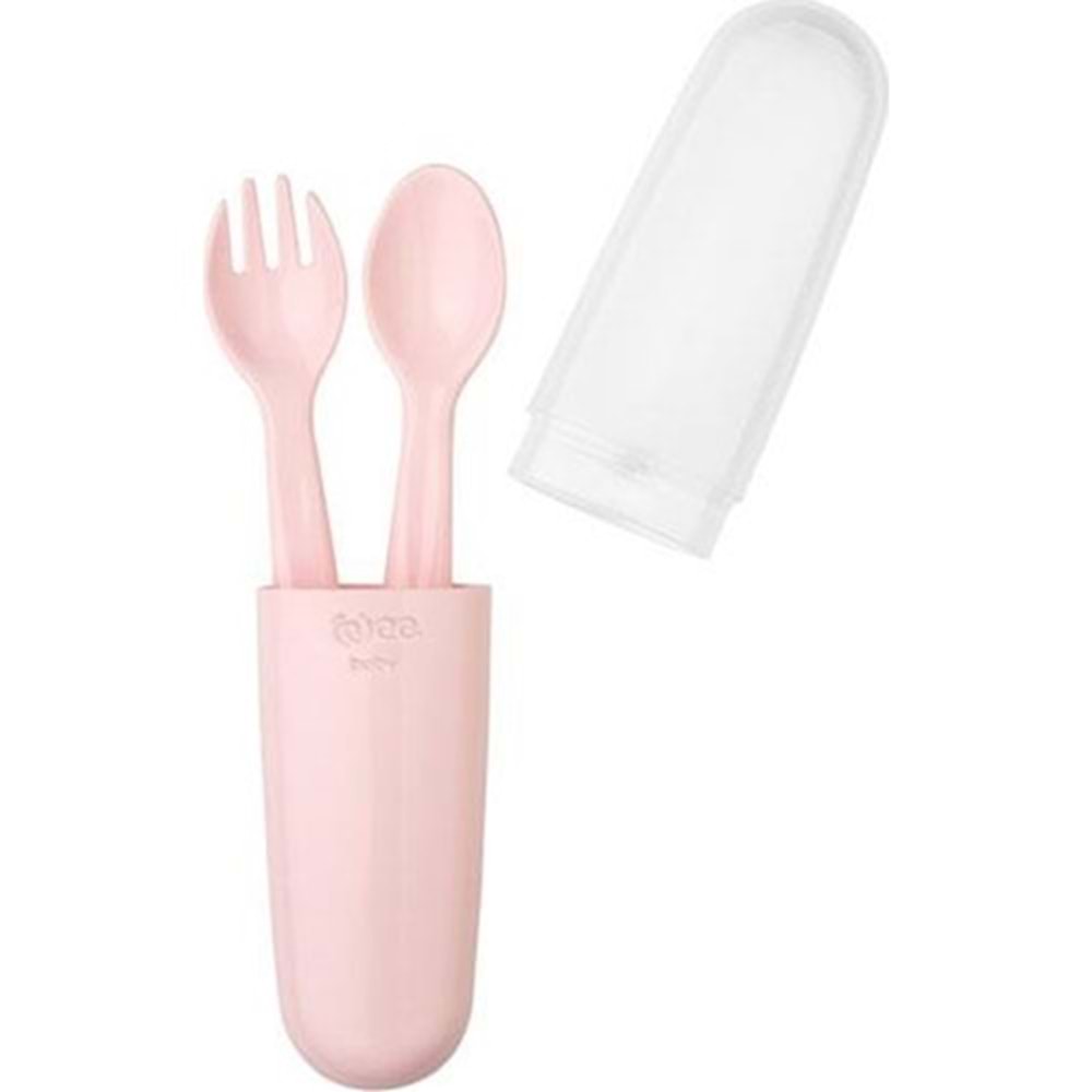 Wee Baby Çatal& Kaşık Seti Kod: 134 - Pembe