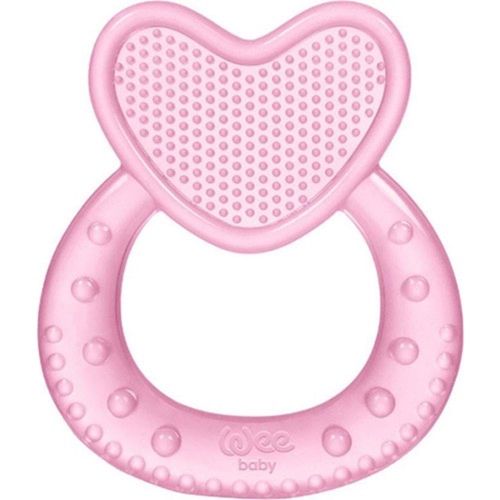 Wee Baby Kalpli Silikon Diş Kaşıyıcı - Pembe 912