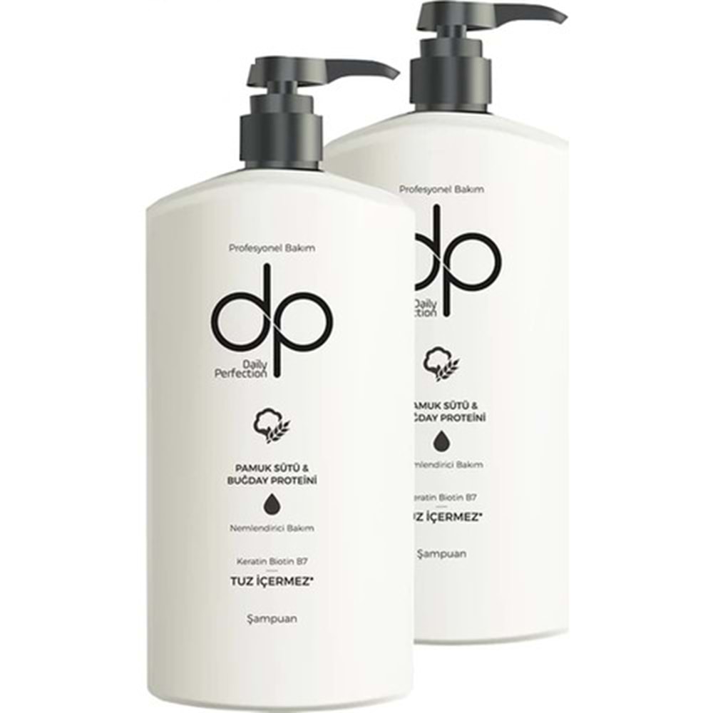Dp Pamuk Sütü ve Buğday Özlü Şampuan 800 ml X2 Adet