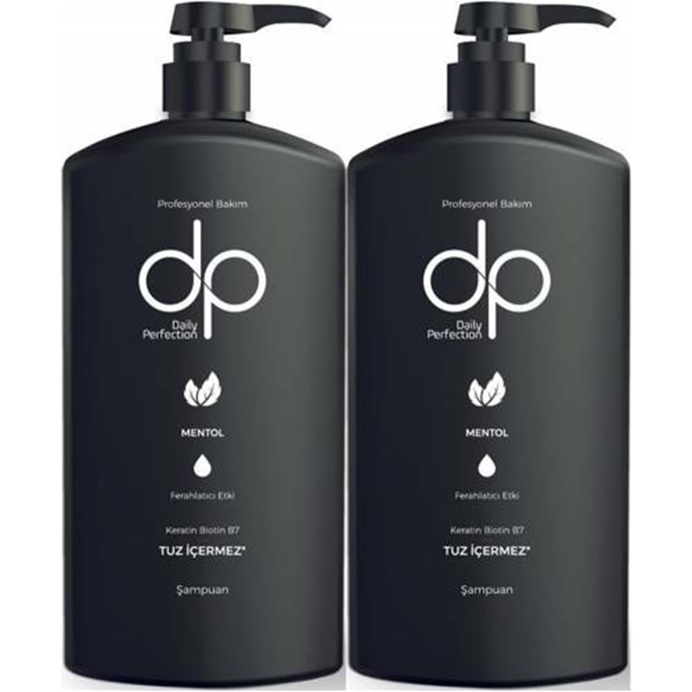 Dp Daily Perfection Mentol 800 ml Tuzsuz Şampuan X2 Adet