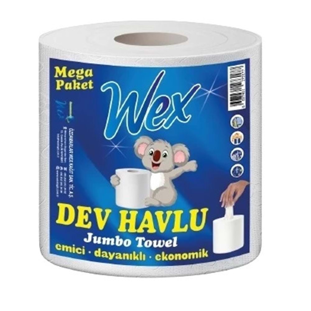 Wex Dev Havlu 386 Yaprak 100 mt