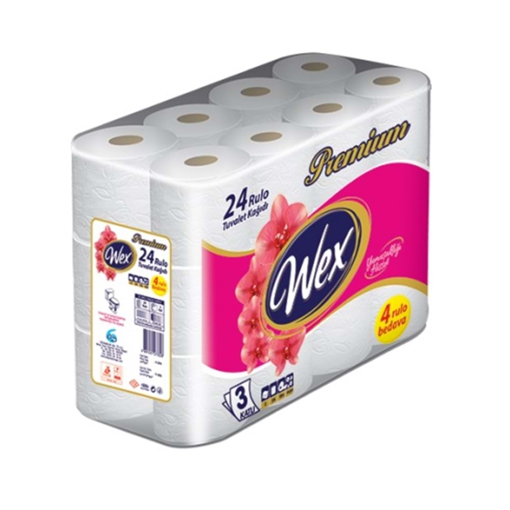 Wex Premium Tuvalet Kağıdı 24 Rulo