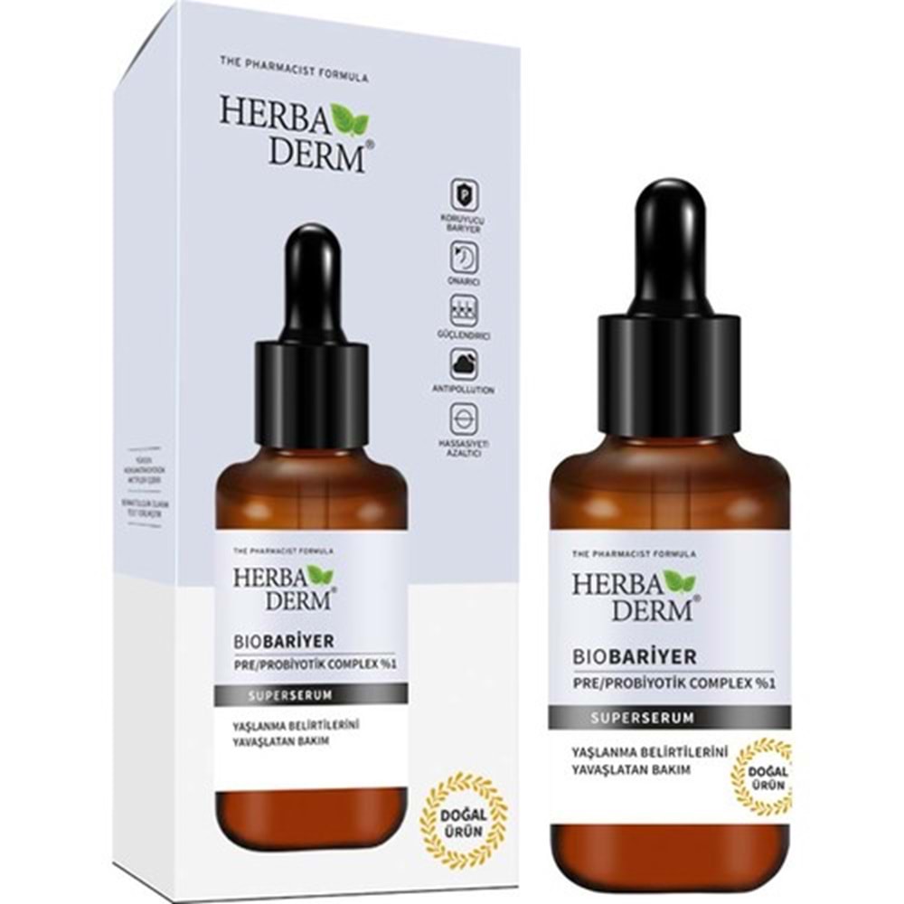Herbaderm Superserum Bio Bariyer (Pre/Probiyotik Complex %1) 30 ml