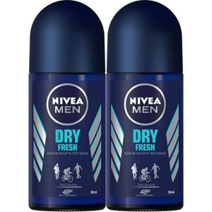 Nivea Men Dry Fresh Deodorant Roll-On 50 ml 2'li Avantaj Paketi