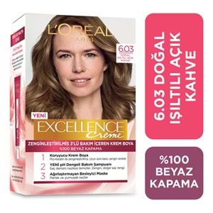 L'oréal Paris Excellence Creme Saç Boyası 6.03 Doğal Işıltılı Açık Kahve