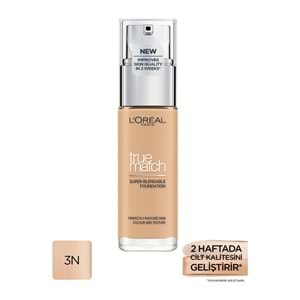 L'Oréal Paris True Match Bakım Yapan Fondöten 3N Creamy Beıge