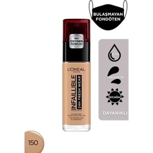 L'Oréal Paris Infaillible 24H Fondöten 150 RADIANT BEIGE