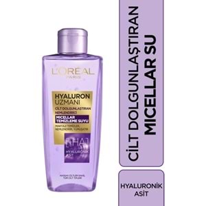 L'Oréal Paris Hyaluron Uzmanı Cilt Dolgunlaştıran Nemlendirici Micellar Temizleme Suyu