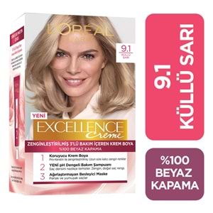 L'Oréal Paris Excellence Creme Saç Boyası 9.1 Sarı Küllü