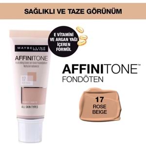Maybelline New York Affinitone Fondöten - 17 Rose Beige