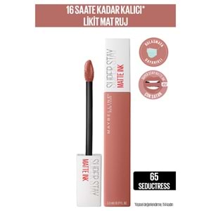 Maybelline New York Super Stay Matte Ink Likit Mat Ruj - 65 Seductress - Nude