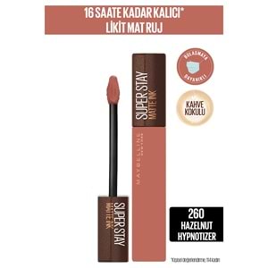 Maybelline New York Super Stay Matte Ink Likit Mat Ruj - 260 Hazelnut Hypnotizer