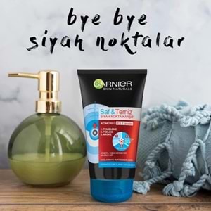 Garnier Saf & Temiz Siyah Nokta Karşıtı Kömürlü 3'ü 1 Arada