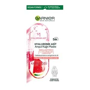 Garnier Skın Naturals Hyaluronik Asit Ampul Kağıt Maske Sıkılaştırıcı