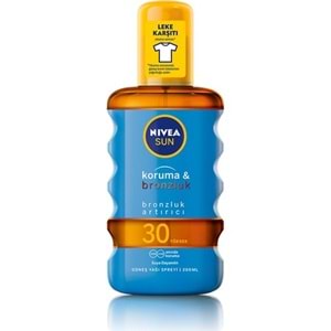 Nivea Sun Koruma&Bronzluk Bronzluk Arttırıcı & Koruyucu Güneş Yağı Gkf 30 200 Ml
