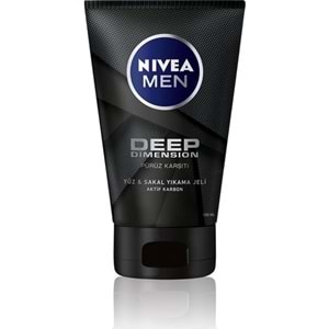 Nivea Men Deep Dimension Yüz & Sakal Temizleme Jeli 100Ml