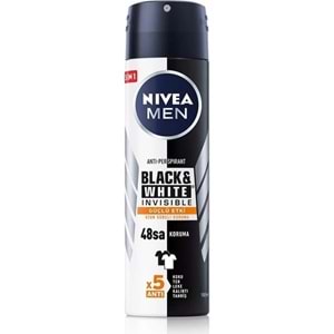 Nıvea Men Black & white Invısıble Güçlü Etki Erkek Sprey Deodorant 150 Ml