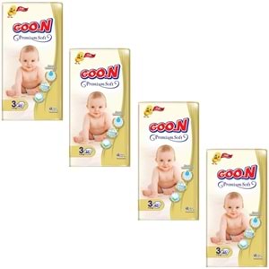 Goon Premium Soft Bebek Bezi No:3 7-12 KG 40lı (X4 Adet)