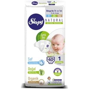 Sleepy Sensitive Bebek Bezi Yeniodoğan 1 Beden Jumbo Paket (40 Adet)