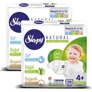 Sleepy Bebek Bezi Maxi Plus 4+ No 26'lı x 2 Paket