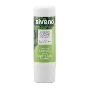 Siveno %100 Doğal Dudak Koruyucu Nane&Limon 6 gr