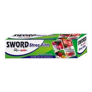 Sword Pack Kutulu Streç Film 9 Mikron 30 cm x 300 m