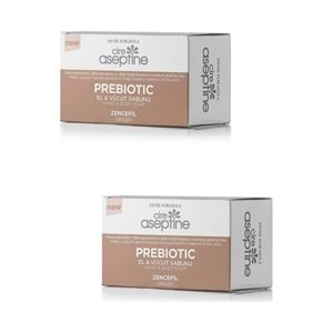 Cire Aseptine 2 x Prebiotic El ve Vücut Sabunu 100 gr Zencefil