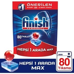Finish Hepsi Bir Arada 80 Tablet Bulaşık Makinesi Deterjanı
