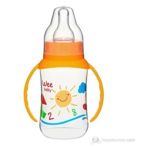 Wee Baby Baby Silikon Kiraz Uçlu Kulplu PP Biberon / 150cc